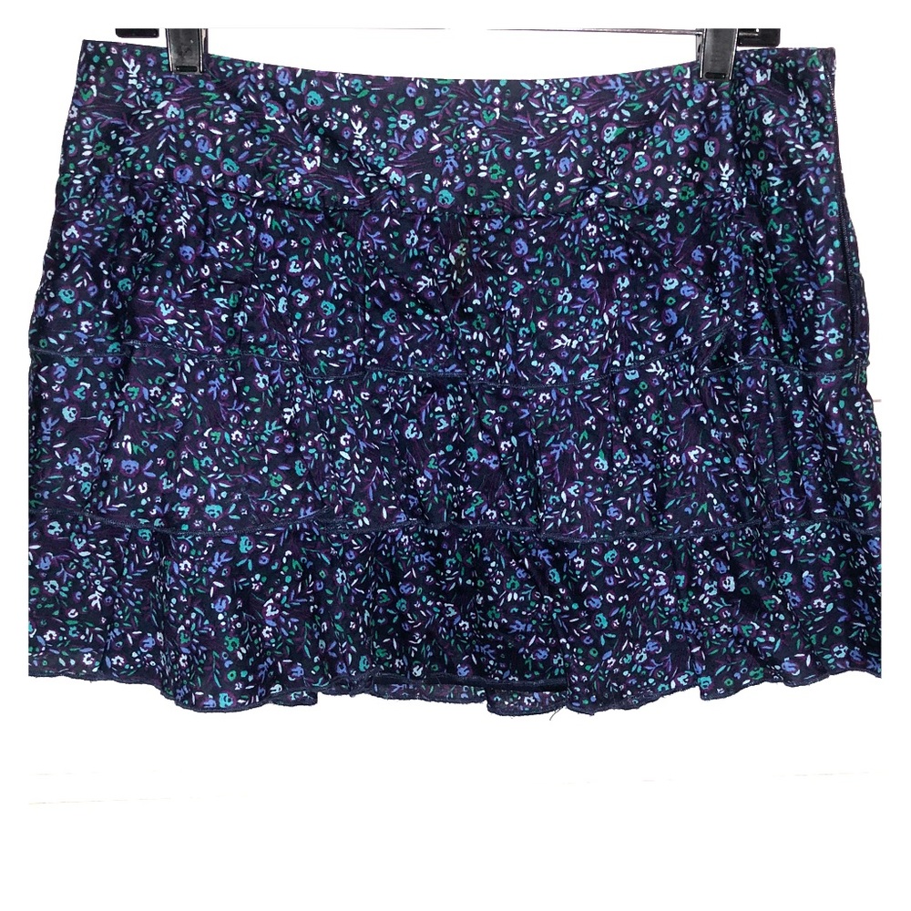 Navy & floral Express skirt